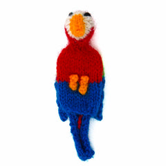 Peruvian Finger Puppet - Red Parrot-Fun & Leisure-Siesta Crafts