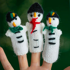 Peruvian Finger Puppet - Snowman-Fun & Leisure-Siesta Crafts