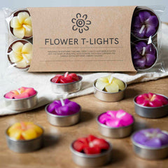 Frangipani Flower Tealights-Home Décor-Siesta Crafts