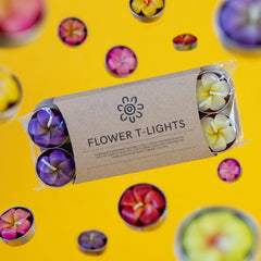 Frangipani Flower Tealights-Home Décor-Siesta Crafts