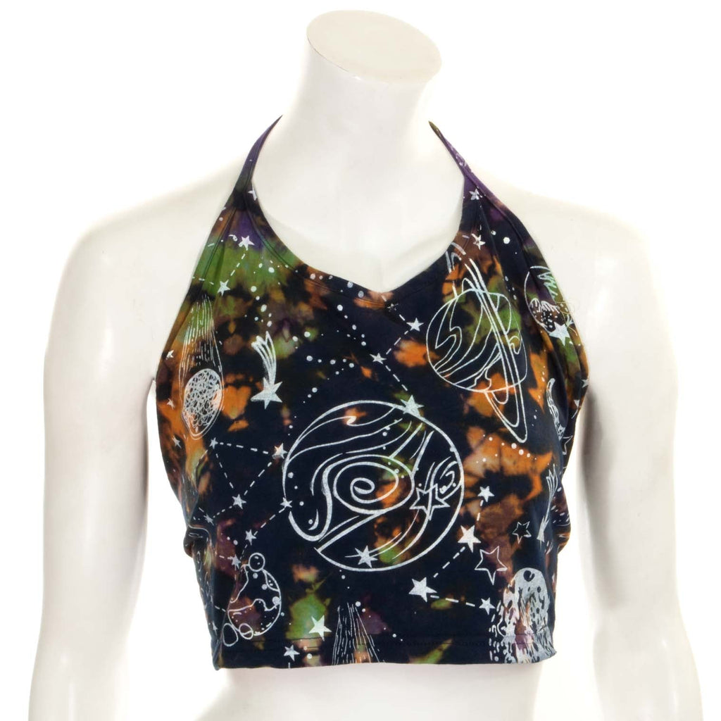 Cosmic Halter Neck Top-Tops-Siesta Crafts