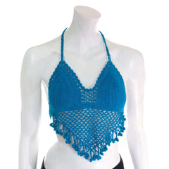 Tassel Crochet Bralette Top-Tops-Siesta Crafts