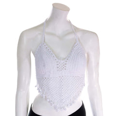 Tassel Crochet Bralette Top-Tops-Siesta Crafts