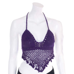 Tassel Crochet Bralette Top-Tops-Siesta Crafts