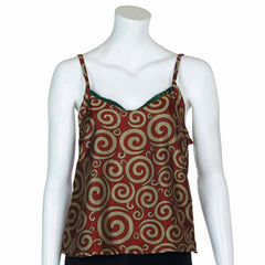 Recycled Sari Cami Top-Tops-Siesta Crafts