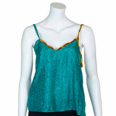 Recycled Sari Cami Top-Tops-Siesta Crafts