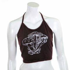 Mushroom Design Halter Neck Top-Tops-Siesta Crafts