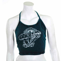 Mushroom Design Halter Neck Top-Tops-Siesta Crafts