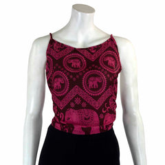 Elephant Tie Back Top-Tops-Siesta Crafts