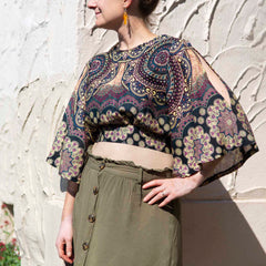 Thai Rose Open Back Top-Tops-Siesta Crafts