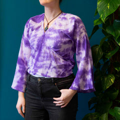 Crepe Cotton Wrap Top-Tops-Siesta Crafts