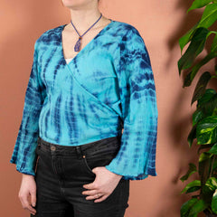 Crepe Cotton Wrap Top-Tops-Siesta Crafts
