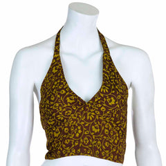 Recycled Sari Bralette Halter Top-Tops-Siesta Crafts