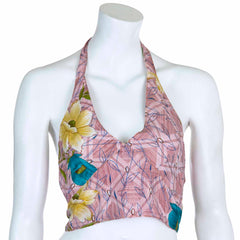 Recycled Sari Bralette Halter Top-Tops-Siesta Crafts