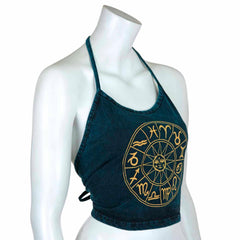 Zodiac Design Halter Neck Top-Tops-Siesta Crafts