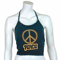 Peace Design Halter Neck Top-Tops-Siesta Crafts