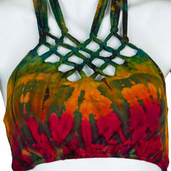 Knotted Jersey Tie Dye Triangle Top-Tops-Siesta Crafts