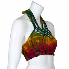 Knotted Jersey Tie Dye Triangle Top-Tops-Siesta Crafts