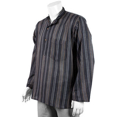 Oversize Stripy Grandad Shirt-Shirts-Siesta Crafts
