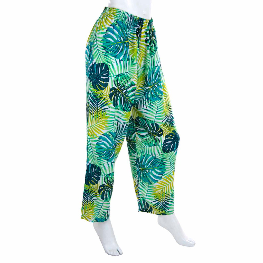 Fern Forest Cropped Trousers-Trousers-Siesta Crafts