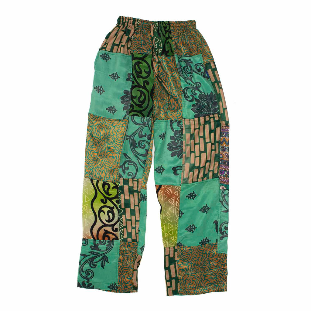 Recycled Sari Patch Trousers-Trousers-Siesta Crafts