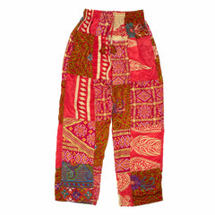 Recycled Sari Patch Trousers-Trousers-Siesta Crafts