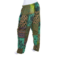 Recycled Sari Patch Trousers-Trousers-Siesta Crafts