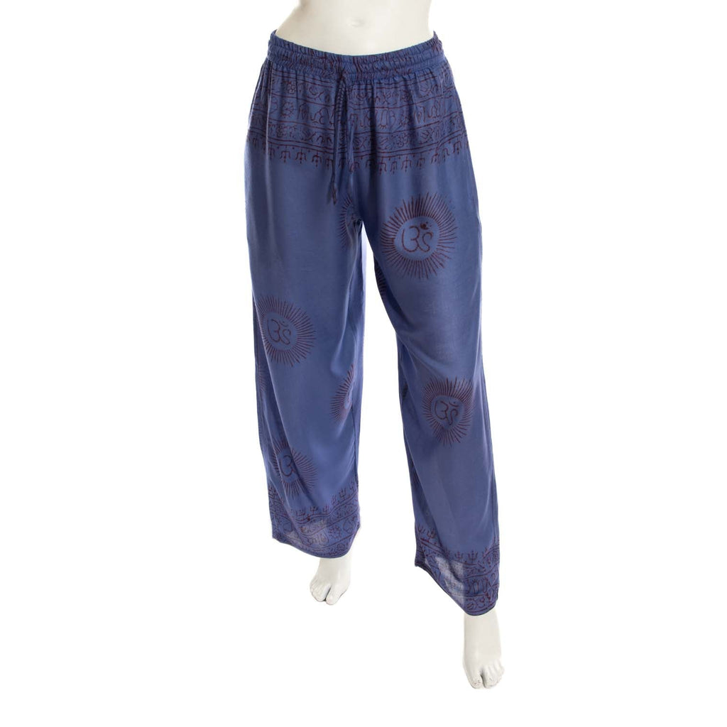 Om Fabric Trousers-Trousers-Siesta Crafts