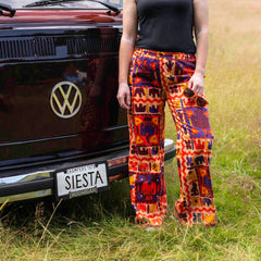 Abstract Elephant Trousers-Trousers-Siesta Crafts