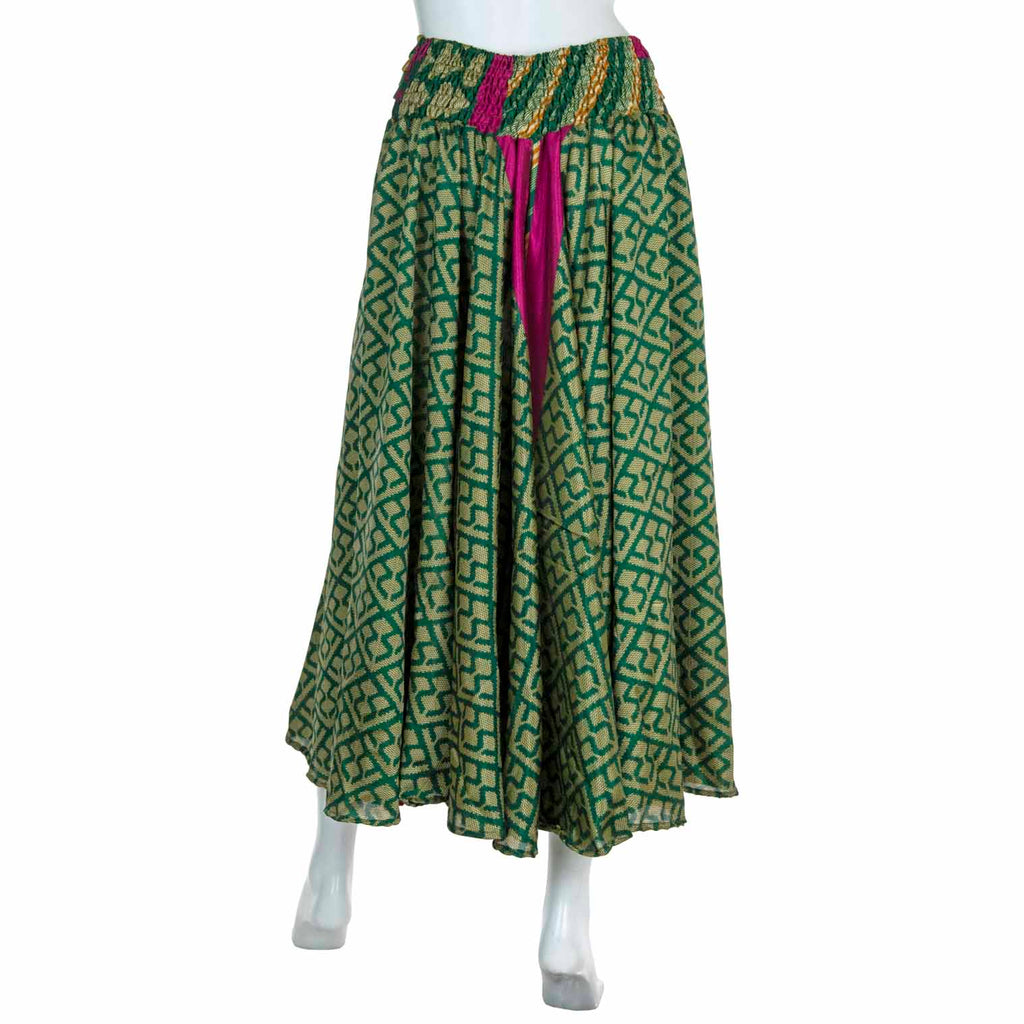 Recycled Sari Palazzo Pants-Trousers-Siesta Crafts