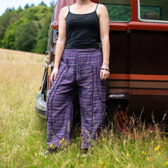 Piping Trousers-Trousers-Siesta Crafts