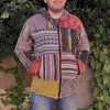 Stonewash Patch Print Jacket-Coats, Jackets & Ponchos-Siesta Crafts