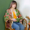 Kantha Fringed Jacket-Coats, Jackets & Ponchos-Siesta Crafts