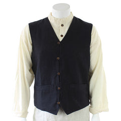 Rustic Folk Waistcoat-Coats, Jackets & Ponchos-Siesta Crafts