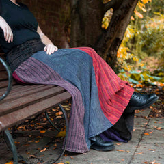 Overdyed Patch Skirt-Skirts-Siesta Crafts
