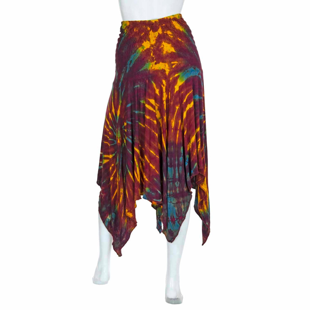 Tie Dye Festival Pixie Dress Skirt-Skirts-Siesta Crafts