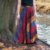 Solar Stripe Wrap Skirt-Skirts-Siesta Crafts
