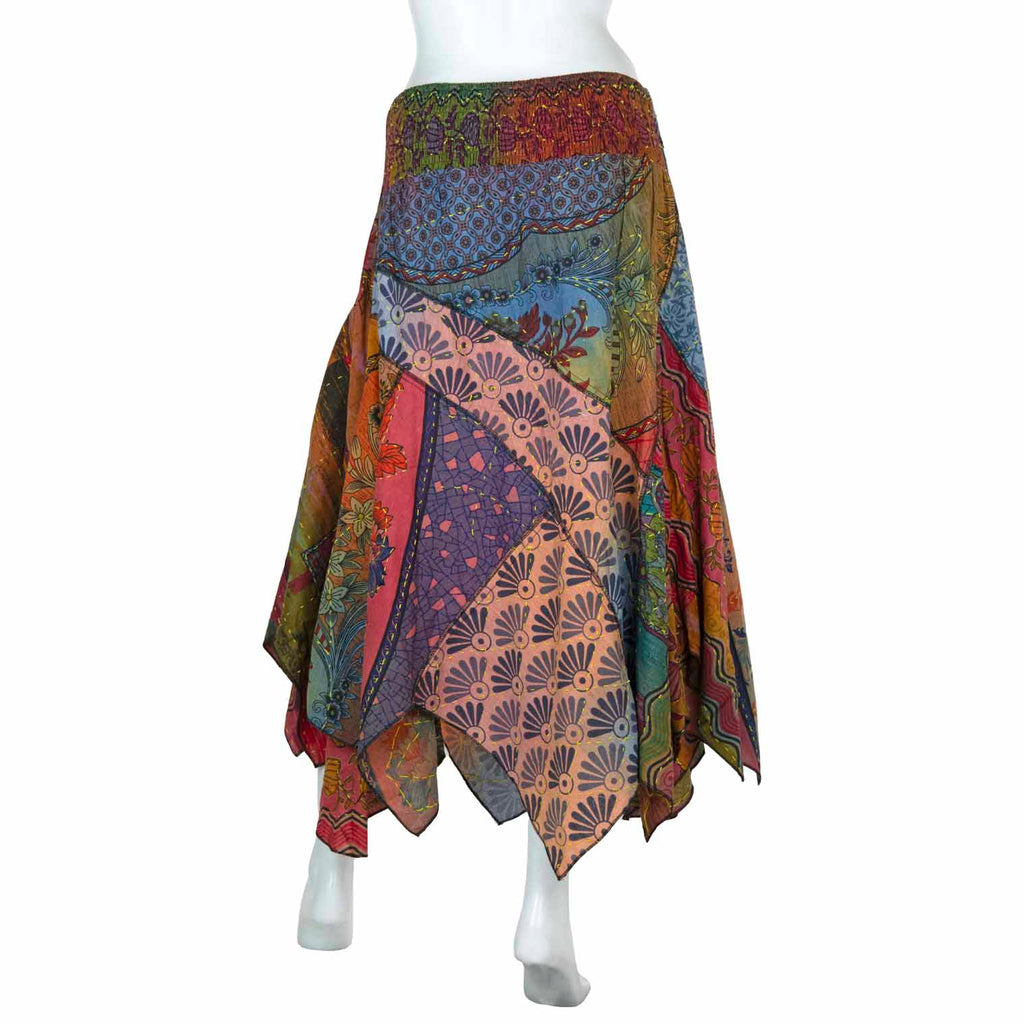 Kantha Hanky Hem Skirt-Skirts-Siesta Crafts
