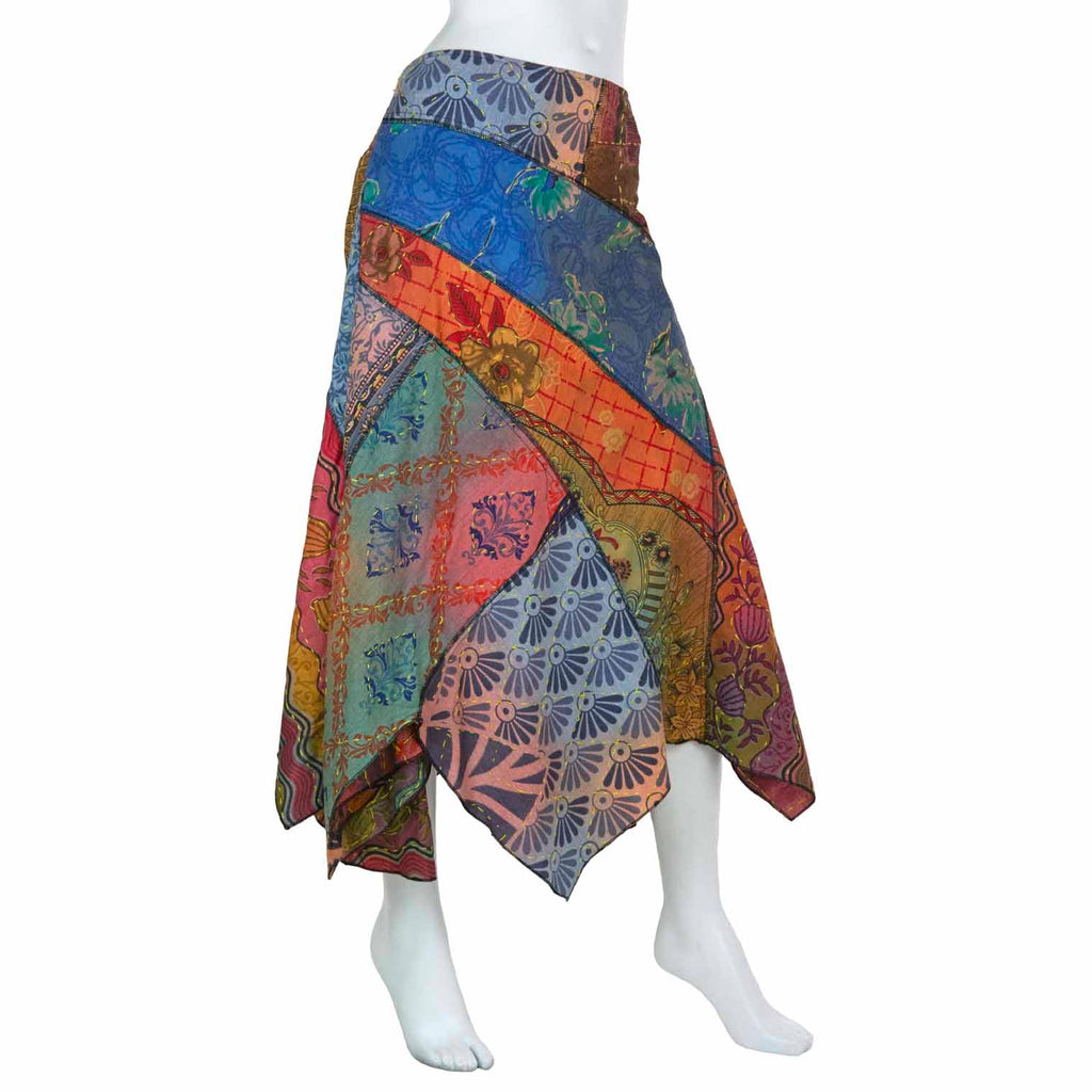 Kantha Hanky Hem Skirt-Skirts-Siesta Crafts