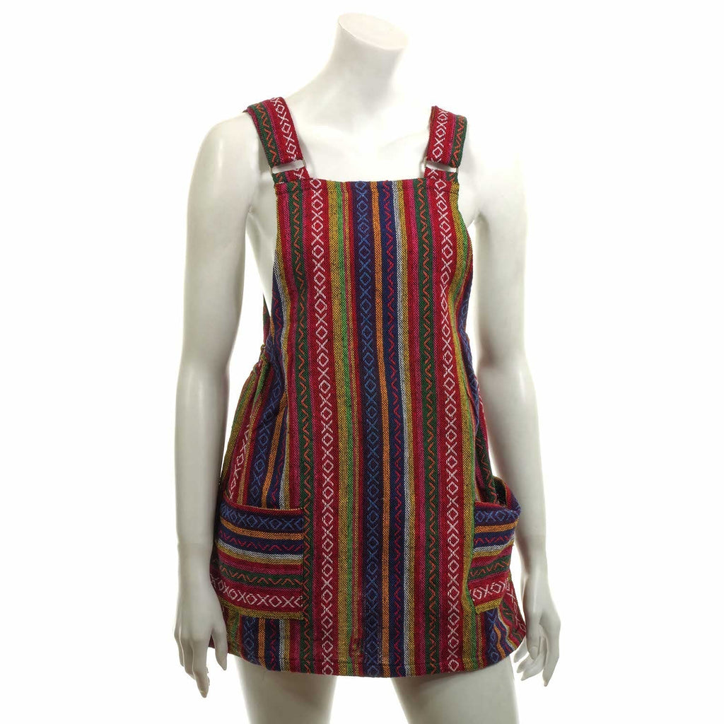 Thai Weave Dungaree Dress-Dresses-Siesta Crafts