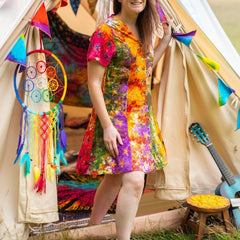 Celestial Ditsy Dress-Dresses-Siesta Crafts