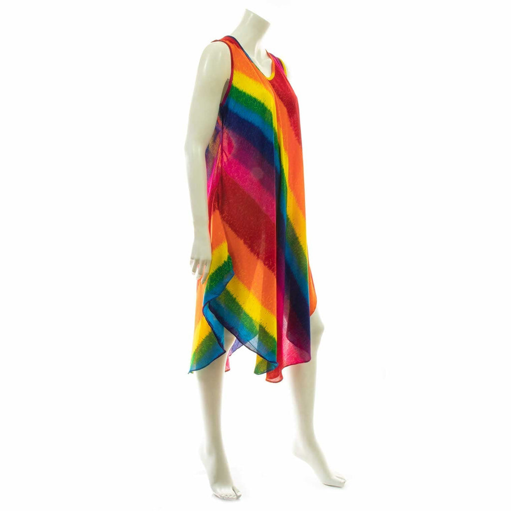 Rainbow Stripes Dress-Dresses-Siesta Crafts