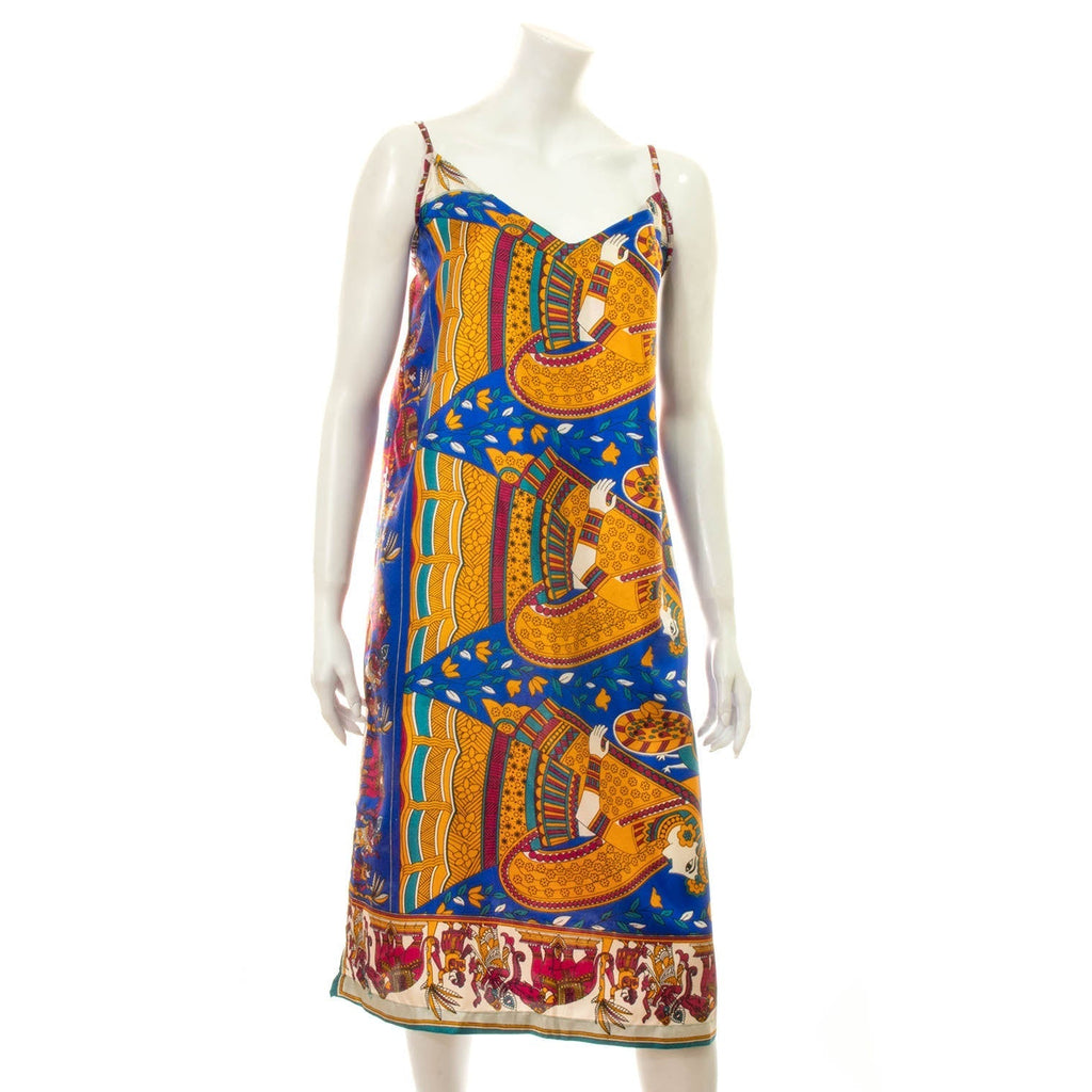 Recycled Sari Slip Dress-Dresses-Siesta Crafts