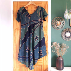 Bali Print Dress-Dresses-Siesta Crafts