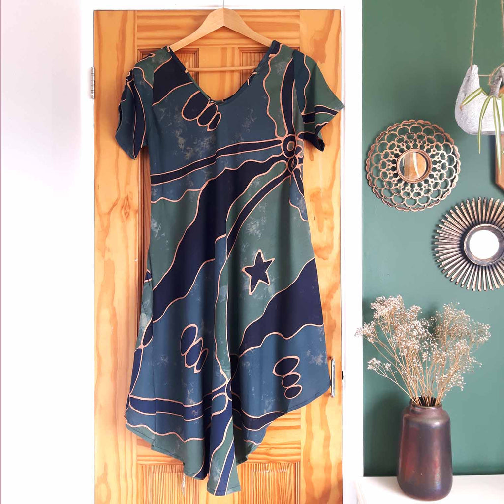 Bali Print Dress-Dresses-Siesta Crafts