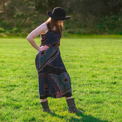 Scoop Back Dress-Dresses-Siesta Crafts