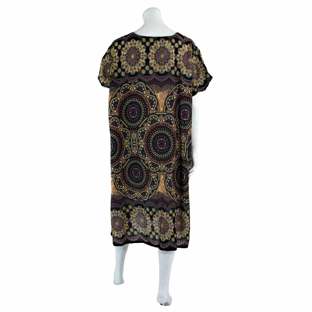 Thai Rose Shift Dress-Dresses-Siesta Crafts