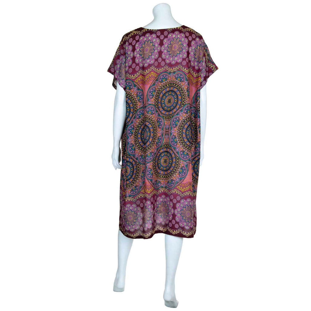 Thai Rose Shift Dress-Dresses-Siesta Crafts