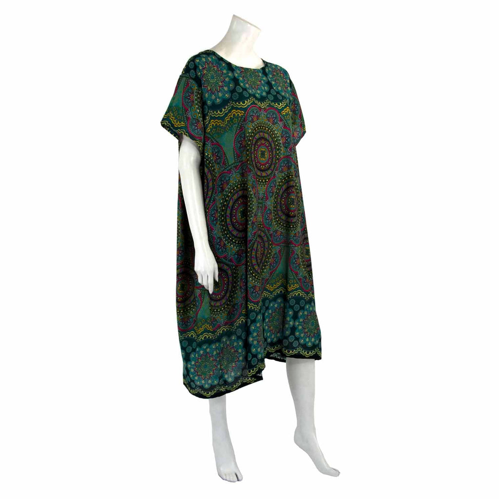 Thai Rose Shift Dress-Dresses-Siesta Crafts