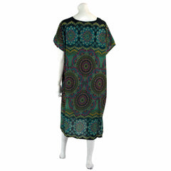 Thai Rose Shift Dress-Dresses-Siesta Crafts